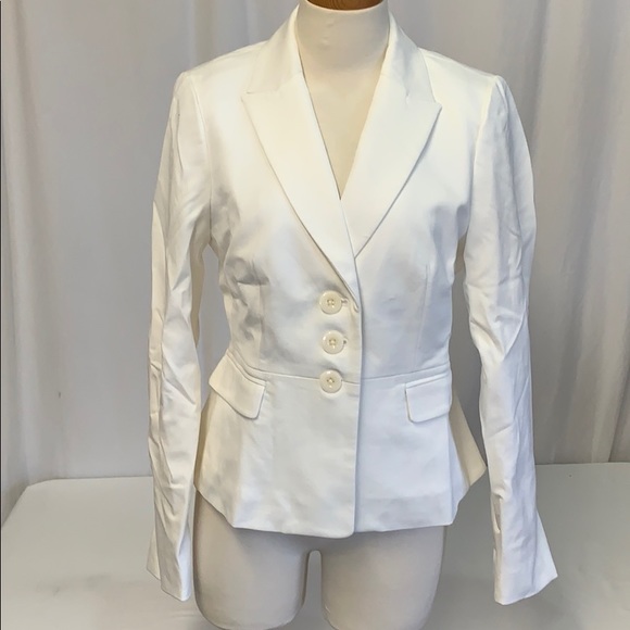 J. Crew Jackets & Blazers - Structured peplum blazer bi-stretch cotton L7634